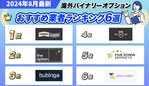 海外バイナリーオプション業者おすすめランキングTOP7！【2024年最新】