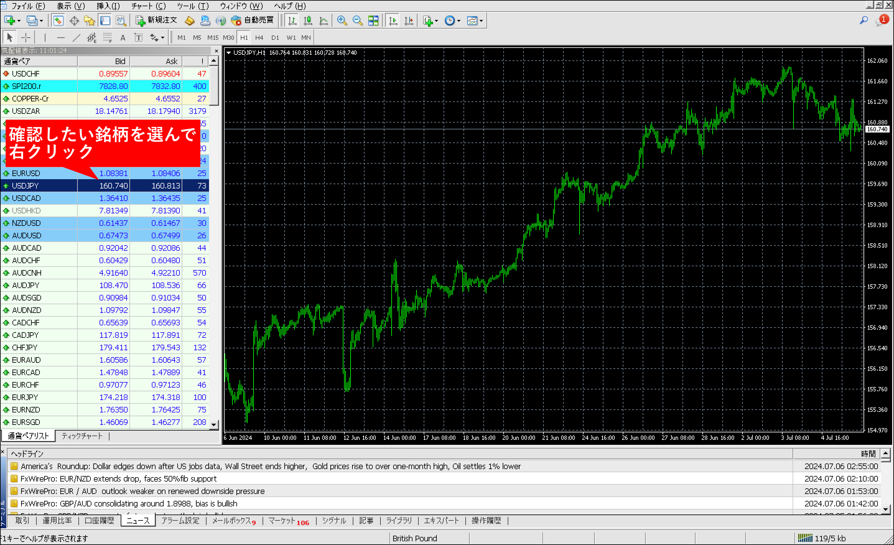 VantageTradingスワップポイントの確認・計算方法