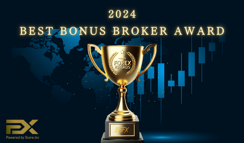 「The Most Luxurious Bonus Broker」としてIS6FXを表彰