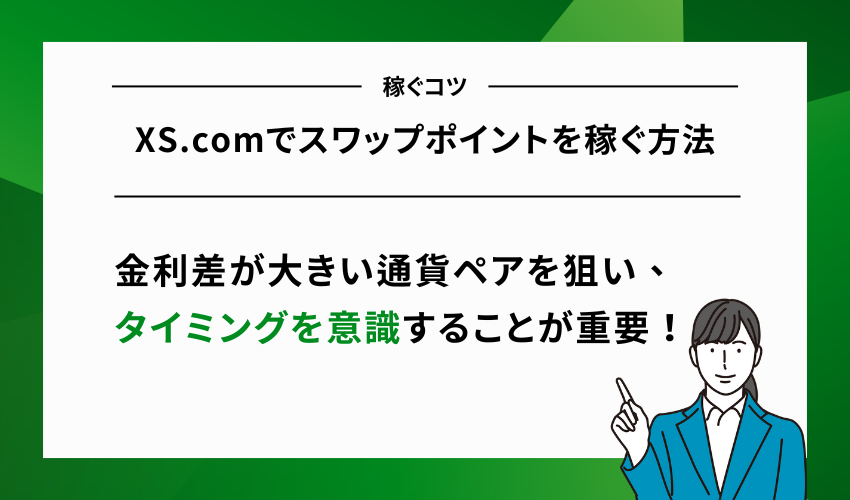 XS.comでスワップポイントを稼ぐ方法