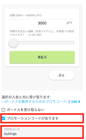 ブビンガ本人確認書類の提出